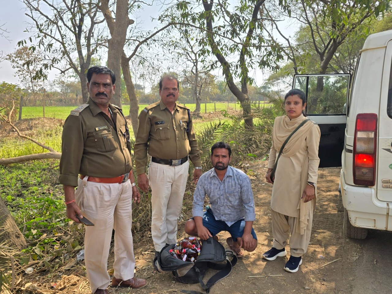 46 लीटर अवैध शराब जब्त