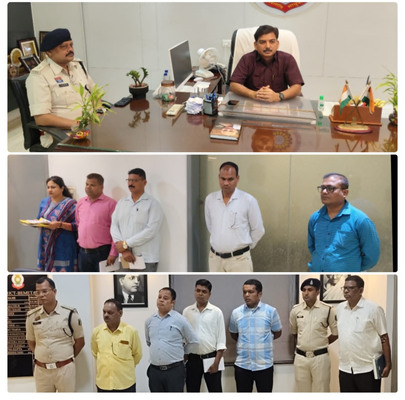 पुलिस उप महानिरीक्षक (DIG) रामकृष्ण साहू (IPS) ने पुलिस कार्यालय की विभिन्न शाखाओं की समीक्षा की
