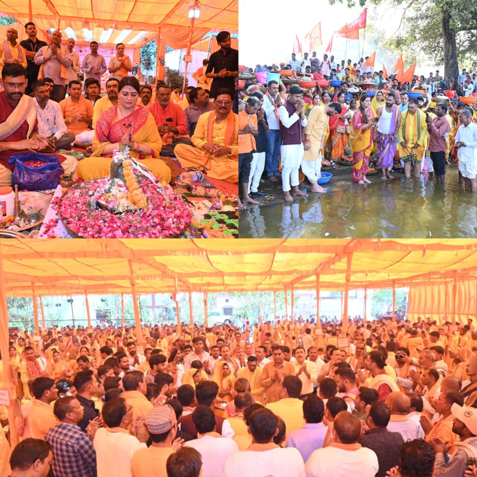 वनांचल ग्राम कामठी में दिखा आस्था, संस्कृति और जनकल्याण का दिव्य संगम, विधायक भावना बोहरा और श्रद्धालुओं ने किया सामूहिक रुद्राभिषेक 
