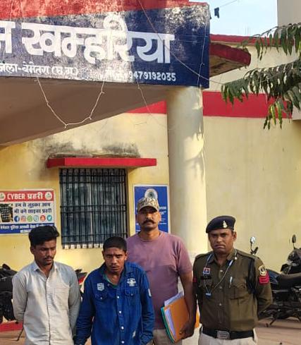 जनरल स्टोर्स एवं फैसी दुकान से चोरी नगदी रकम 8,921/- रूपये सहित दो आरोपी गिरफ्तार