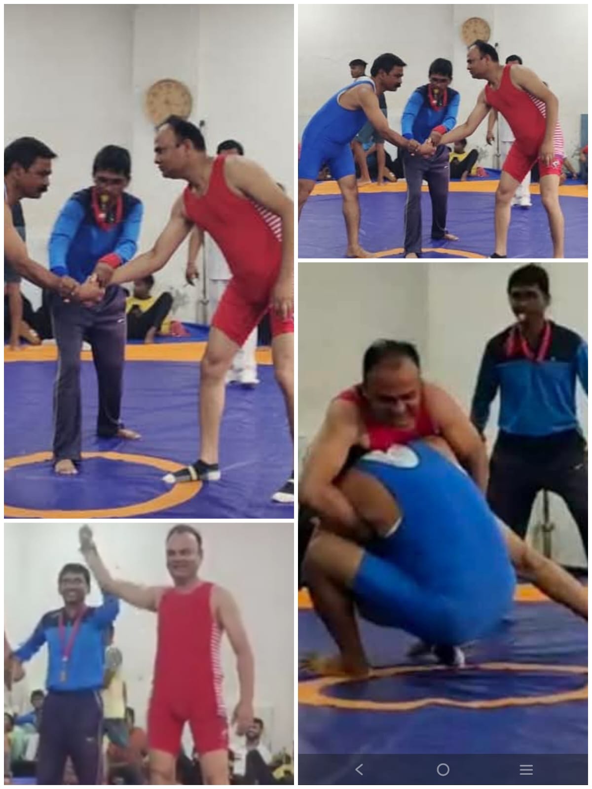 व्यायाम शिक्षक योगेंद्र त्रिपाठी का ऑल इंडिया सिविल सर्विस कुश्ती में चयन