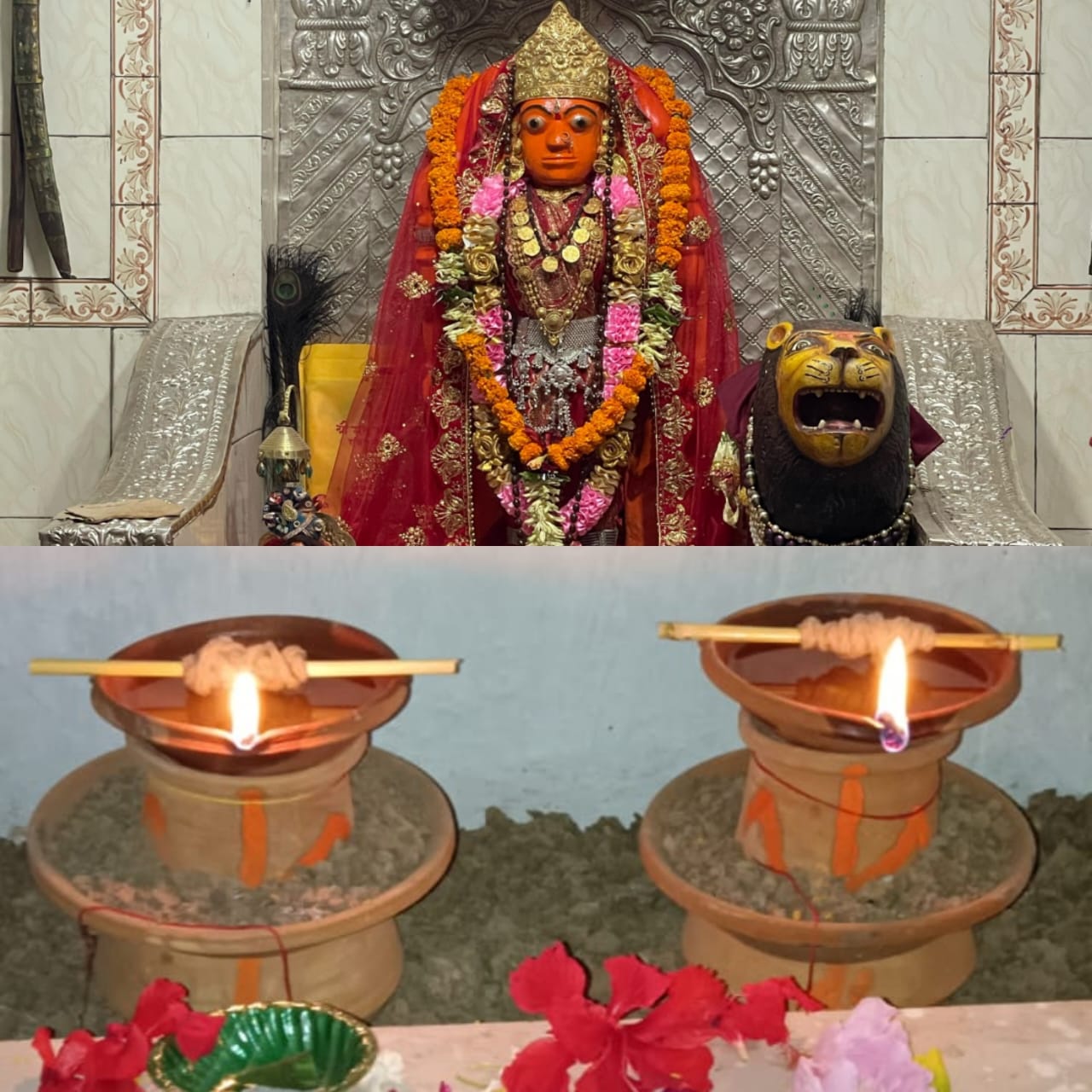चैत्र नवरात्रि का शुभारंभः महामाया धाम बुचीपुर मंदिर में वैदिक विधि से प्रज्वलित हुए मनोकामना ज्योति कलश