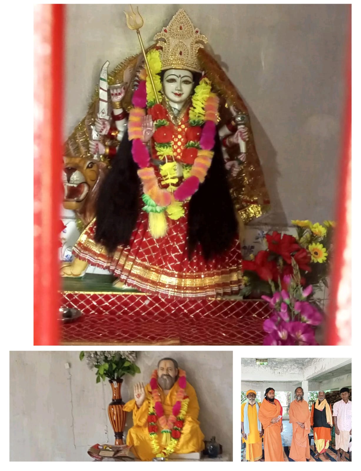 राष्ट्रीय संत सुरक्षा परिषद् के जिलाध्यक्ष नवरात्र में अंजनी आश्रम कुड़ेरादादर पहुंच की पुजा अर्चना 

