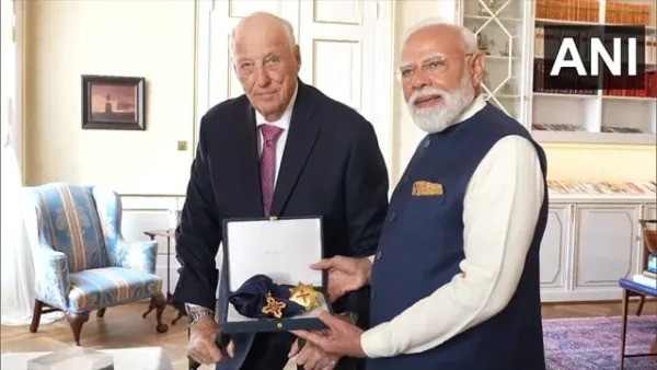 पीएम मोदी को मिला एक और अंतरराष्ट्रीय सम्मान, नॉर्वे ने ‘द ग्रैंड क्रॉस’ से किया सम्मानित