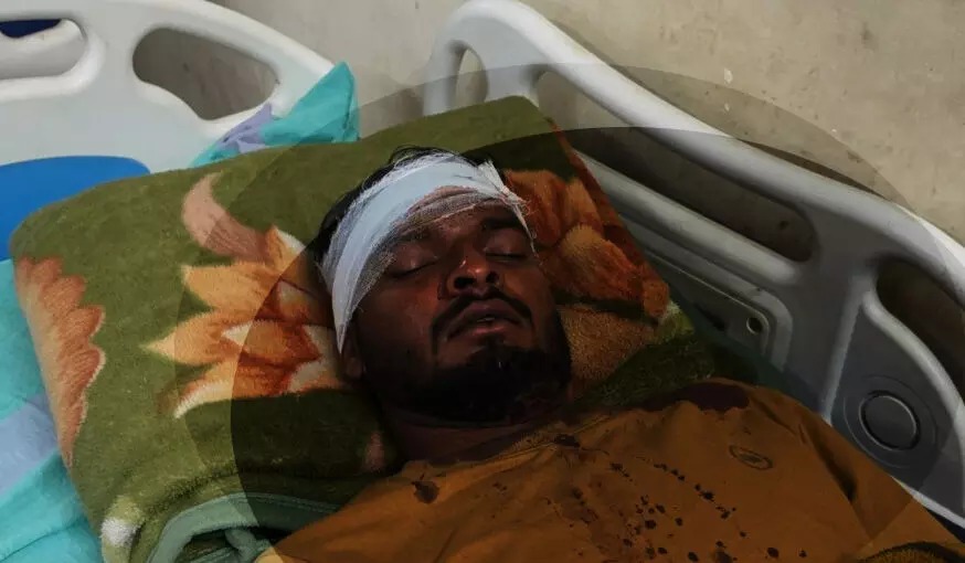 बदमाशों ने अज्ञात कारणों से युवक-युवती पर किया हमला 