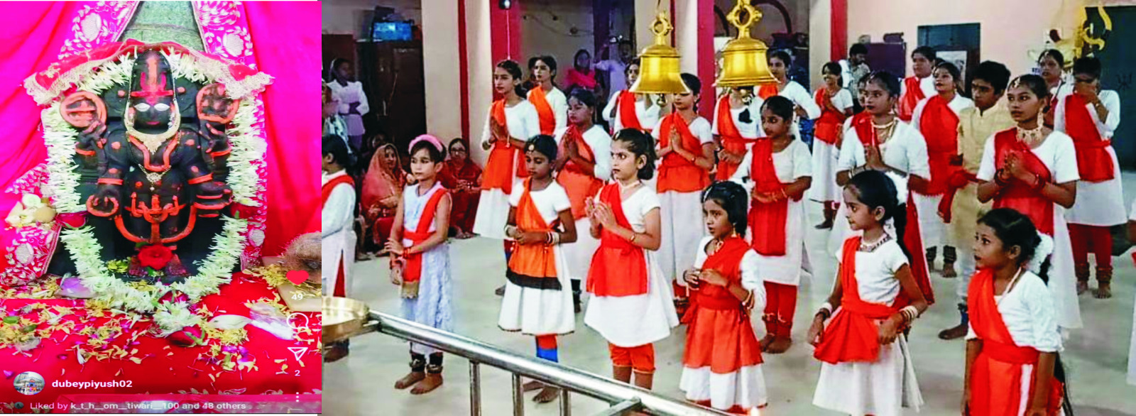 नगर की कुलदेवी श्री शीतला माता मंदिर प्रांगण में नृत्य समागम