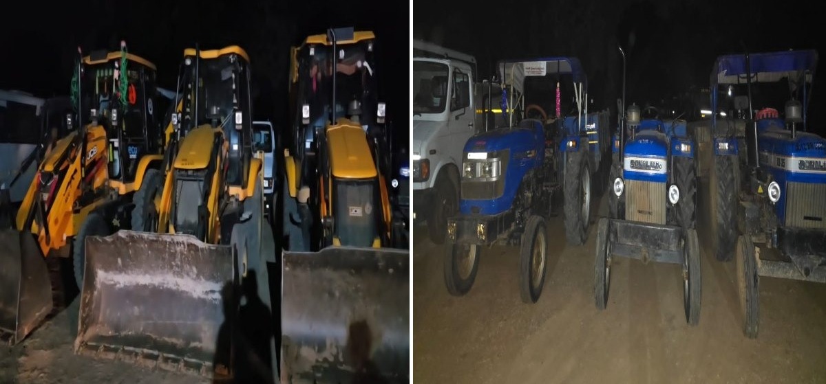 अवैध खनन पर बड़ा एक्शन! 3 जेसीबी और 3 ट्रैक्टर जब्त, खनन माफियाओं में मचा हड़कंप