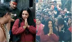 अभिनेत्री रूपाली गांगुली ने उज्जैन में भगवान महाकाल की भस्म आरती में लिया हिस्सा