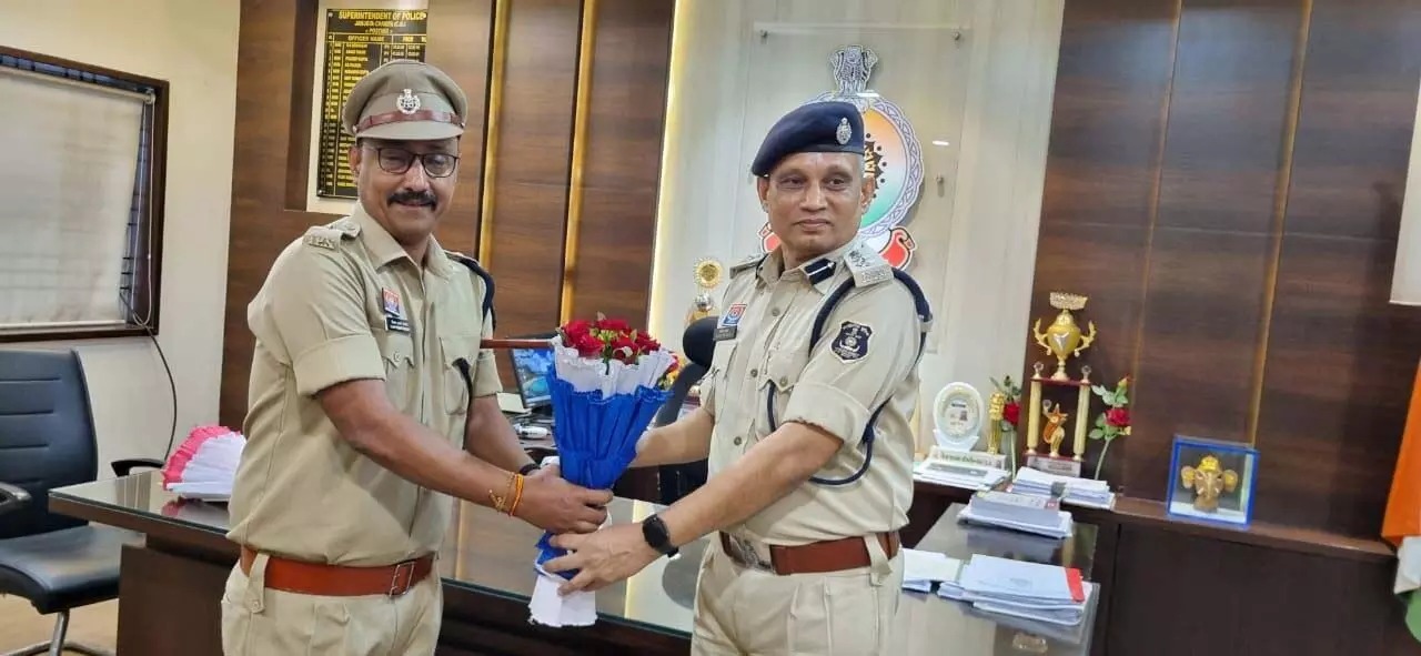 जांजगीर जिले के एसपी विजय कुमार पांडे ने संभाला पदभार