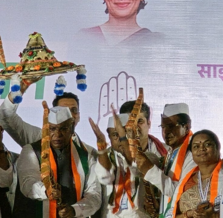 प्रदेश किसान कांग्रेस के अध्यक्ष ने राष्ट्रीय अध्यक्ष मल्लिकार्जुन खड़गे का किया पारंपरिक तरीके से स्वागत