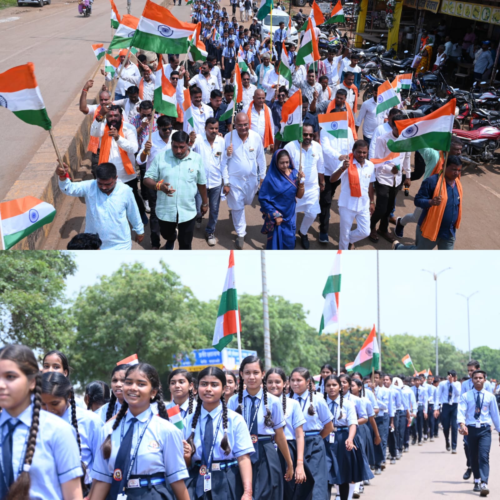 बेरला में हर घर तिरंगा अभियान के तहत विशाल तिरंगा यात्रा का भव्य आयोजन,विधायक दीपेश साहू मुख्य अतिथि के रूप में हुए शामिल