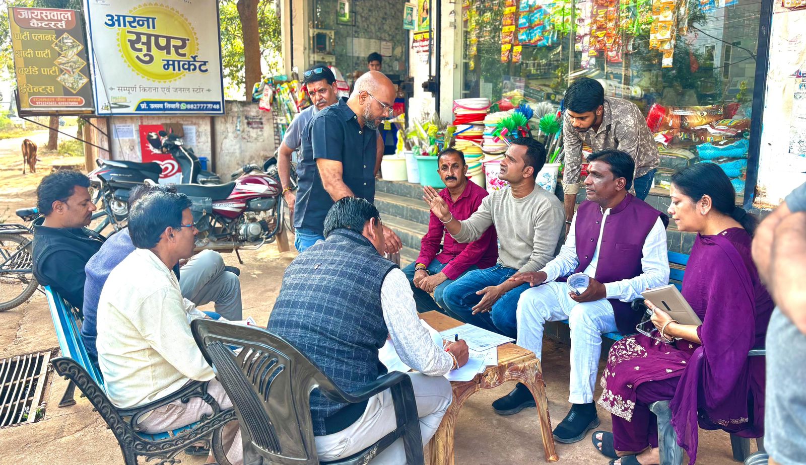 नगर पालिका अध्यक्ष चंद्रप्रकाश चंद्रवंशी ने अपने पार्षदों के साथ वार्डों में किया बूथ स्तरीय निरीक्षण