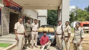 गांजा तस्करी करने वाले पर बस्तर पुलिस ने की बड़ी कार्रवाई, एक आरोपी गिरफ्तार