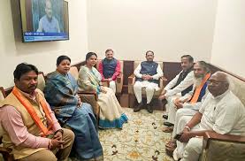 संसद भवन में छत्तीसगढ़ के भाजपा सांसदों से CM विष्णुदेव साय ने की मुलाकात