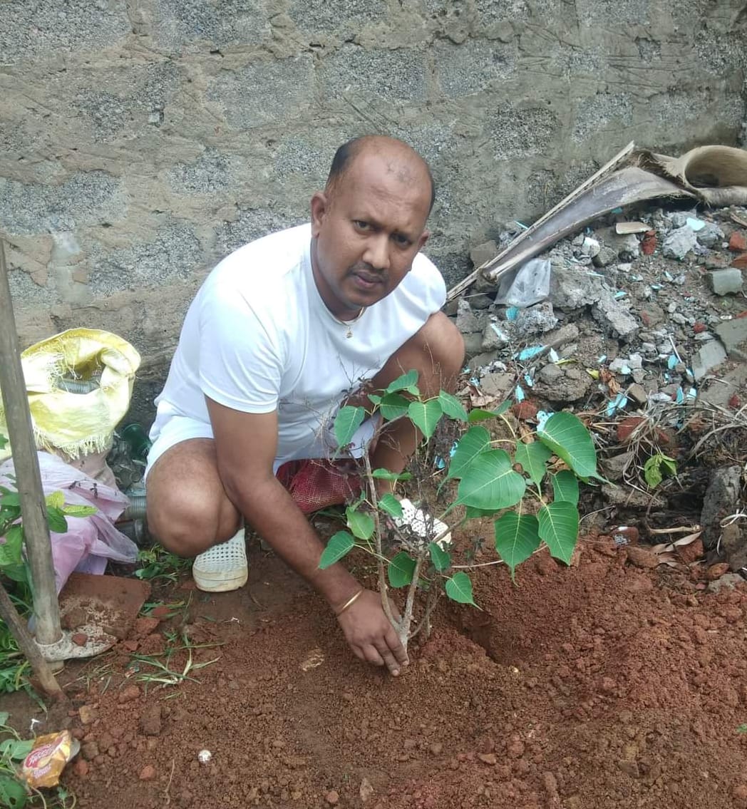 नांदगांव के जवान का जगदलपुर में यह संदेश, हरा - भरा हो अपना देश