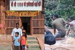 भारी बारिश ने छत्तीसगढ़ में मचाई तबाही, दंतेश्वरी माता के दर्शन करने आया परिवार कार सहित बहा