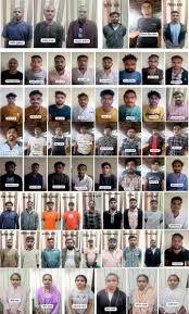 राजधानी रायपुर में  85 करोड़ ठगी मामले में 62 गिरफ्तार