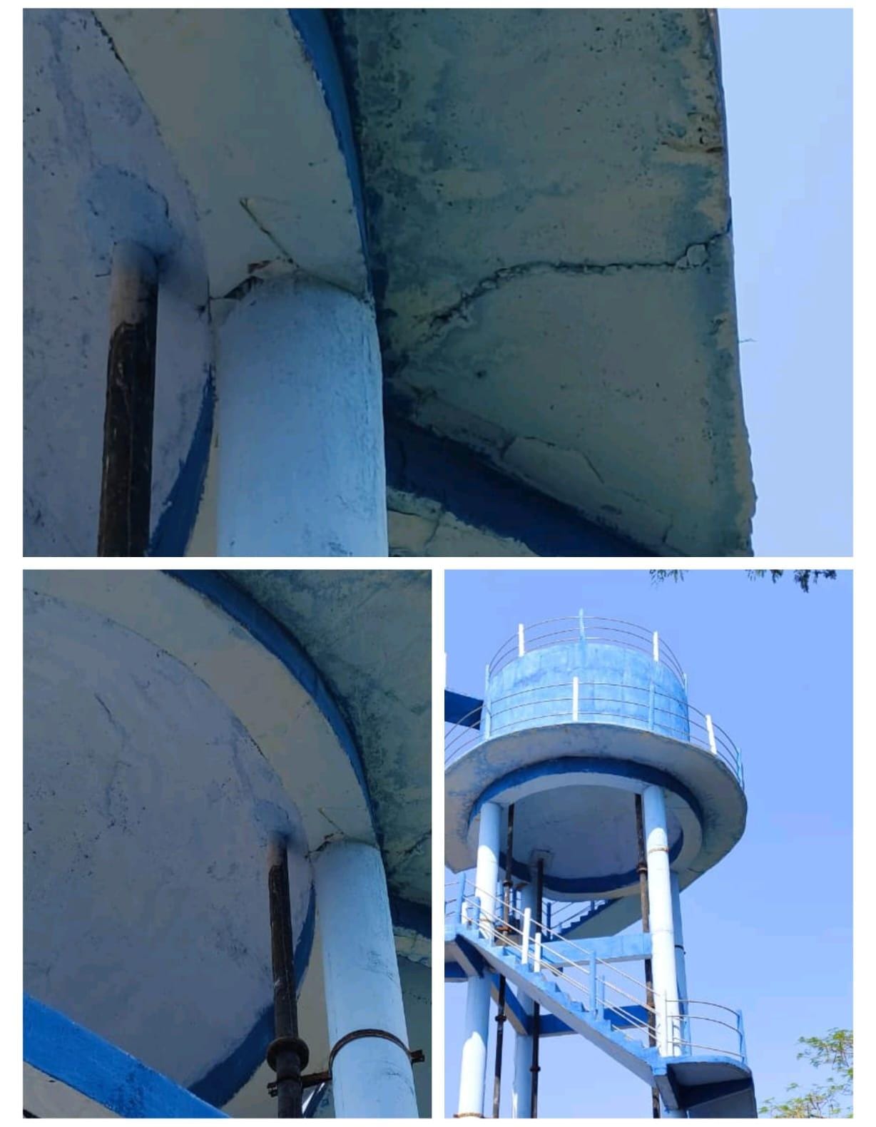 नवनिर्मित पानी टंकी में शुरू होने से पहले ही दरारें — निर्माण की गुणवत्ता पर उठे सवाल, विभाग की मॉनिटरिंग पर भी प्रश्नचिह्न