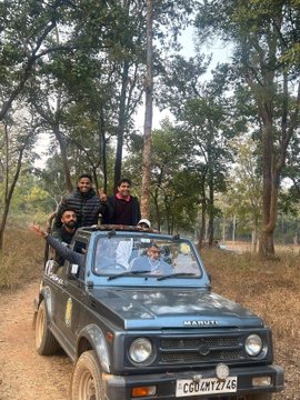 भारतीय क्रिकेट टीम के खिलाड़ियों ने किया बारनवापारा और जंगल सफारी का भ्रमण 