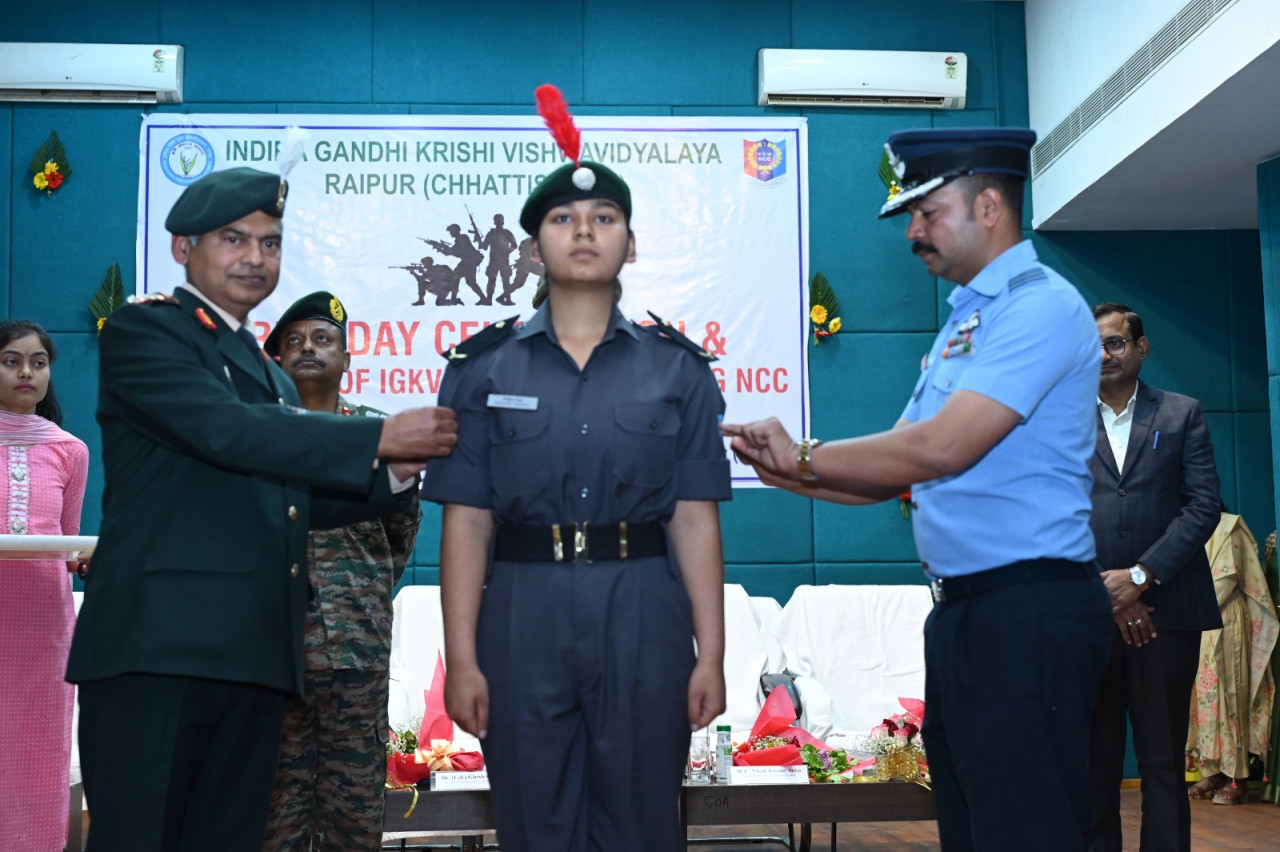 कृषि महाविद्यालय, रायपुर में आर्मी डे पर विशेष कार्यक्रम, एयर विंग एनसीसी में 13 कैडेटों का नामांकन