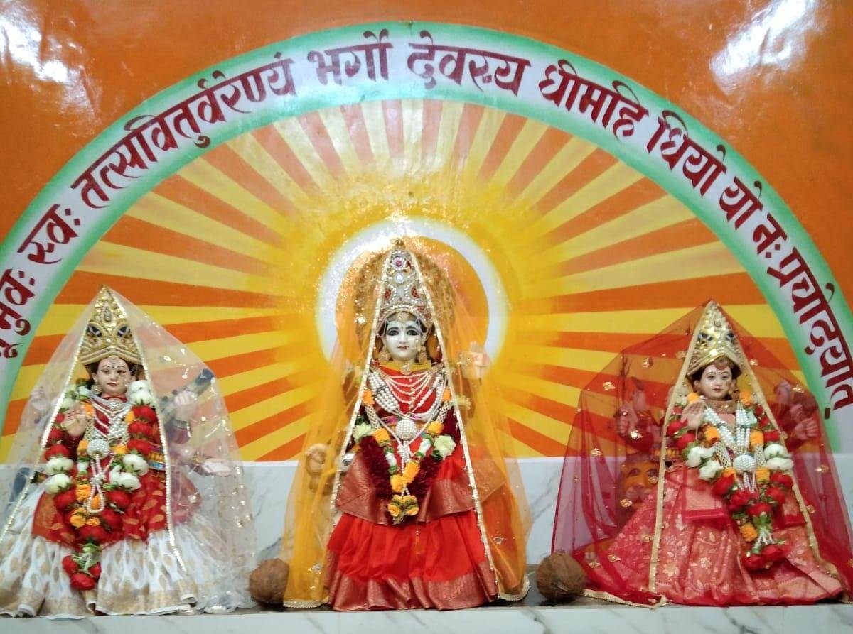 गायत्री मंदिर में महापूर्णाहूति पर 5 कुण्डीय गायत्री महायज्ञ कल