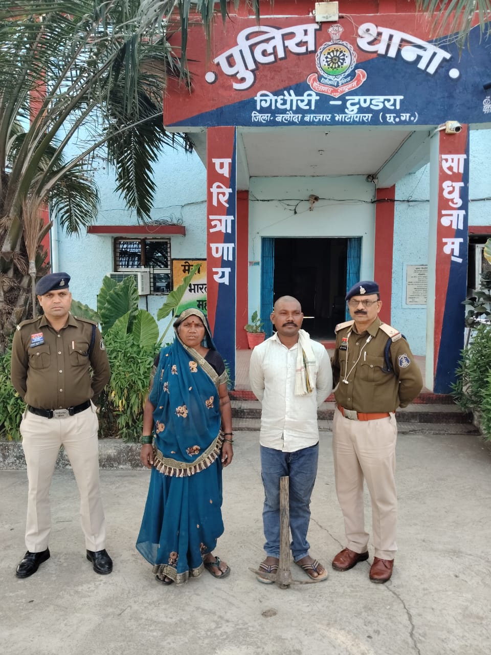 गिधौरी पुलिस की बड़ी कार्रवाई, ग्राम कुम्हारी में जानलेवा हमले के दो आरोपी गिरफ़्तार 

