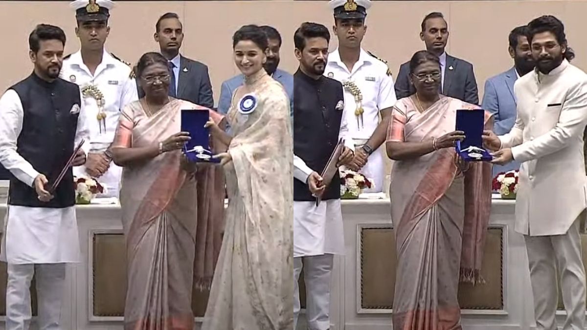 69वें राष्ट्रीय फिल्म पुरस्कार  : राष्‍ट्रपति द्रौपदी मु‍र्मू ने अल्लू अर्जुन, आलिया और कृति को किया सम्मानित