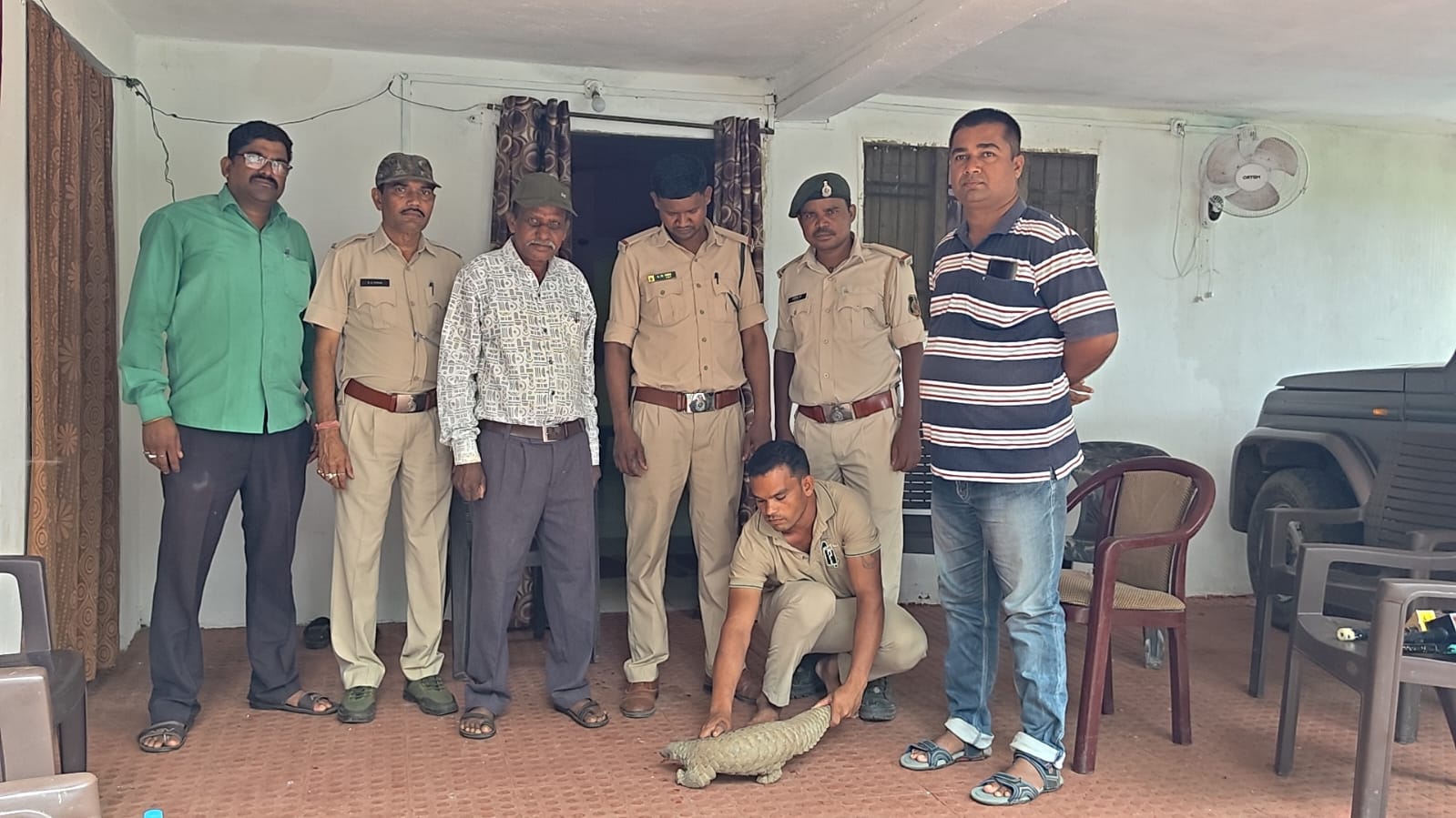 देवभोग के बाजड़ी गांव में मिला दुर्लभ पैंगोलिन, वन विभाग ने रातोंरात किया सुरक्षित रेस्क्यू
