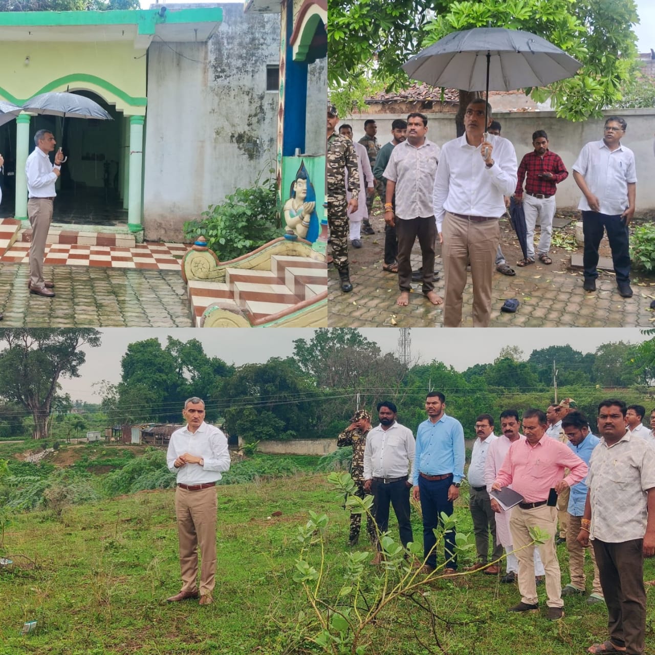 कलेक्टर रणबीर शर्मा ने नगर पंचायत दाढ़ी का किया व्यापक निरीक्षण दौरा