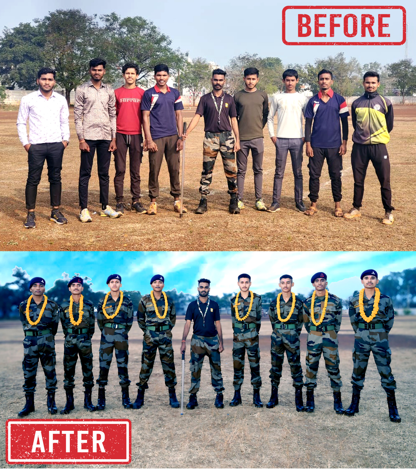 बेमेतरा जिला में राष्ट्र सेवा का इतिहास रचता हुआ लक्ष्य फाउंडेशन:अब तक 18 बच्चों का भारतीय सेना में चयन