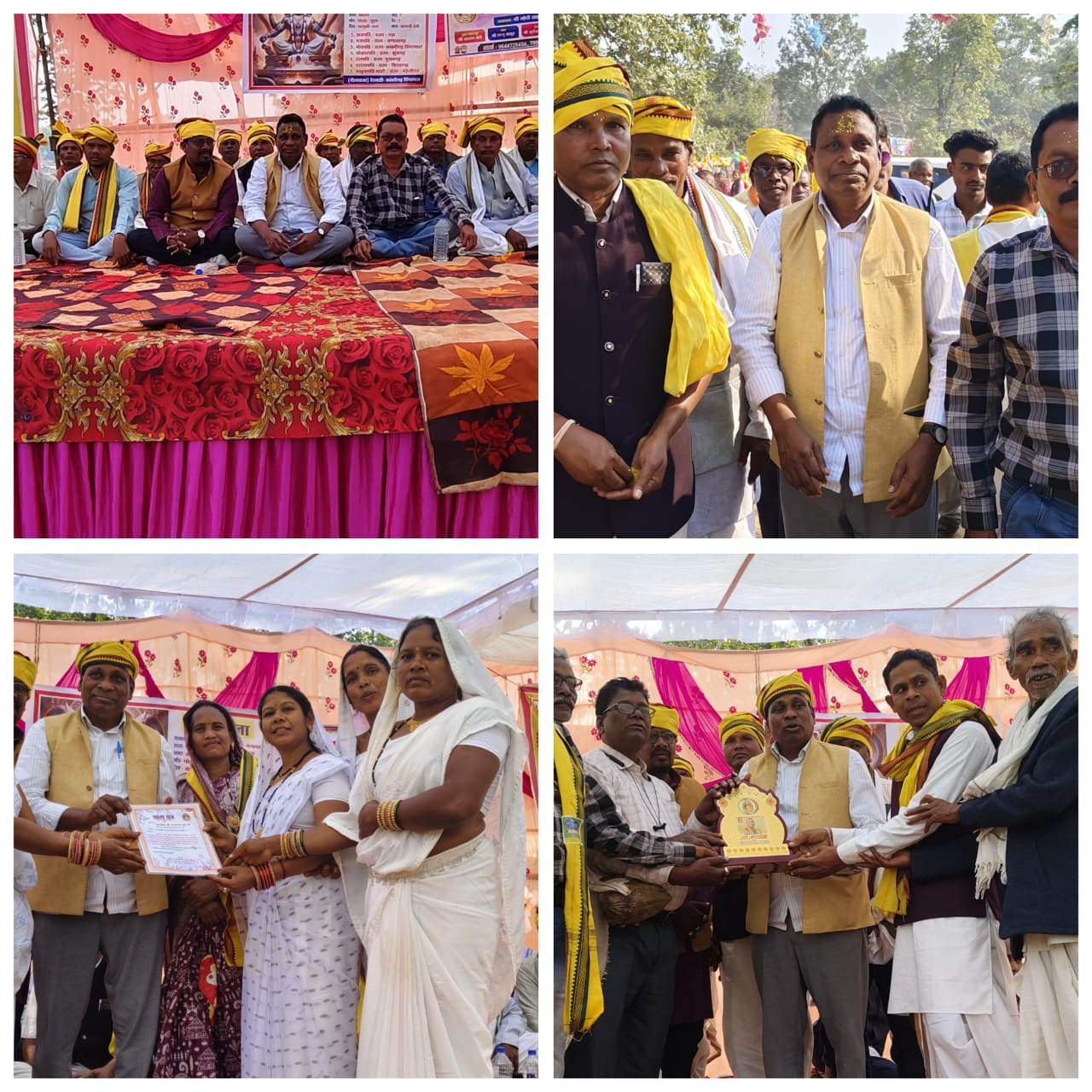 चिंगरमाल में नागवंशी मरई परिवार के जात्रा कार्यक्रम में शामिल हुए क्षेत्रीय विधायक जनक ध्रुव