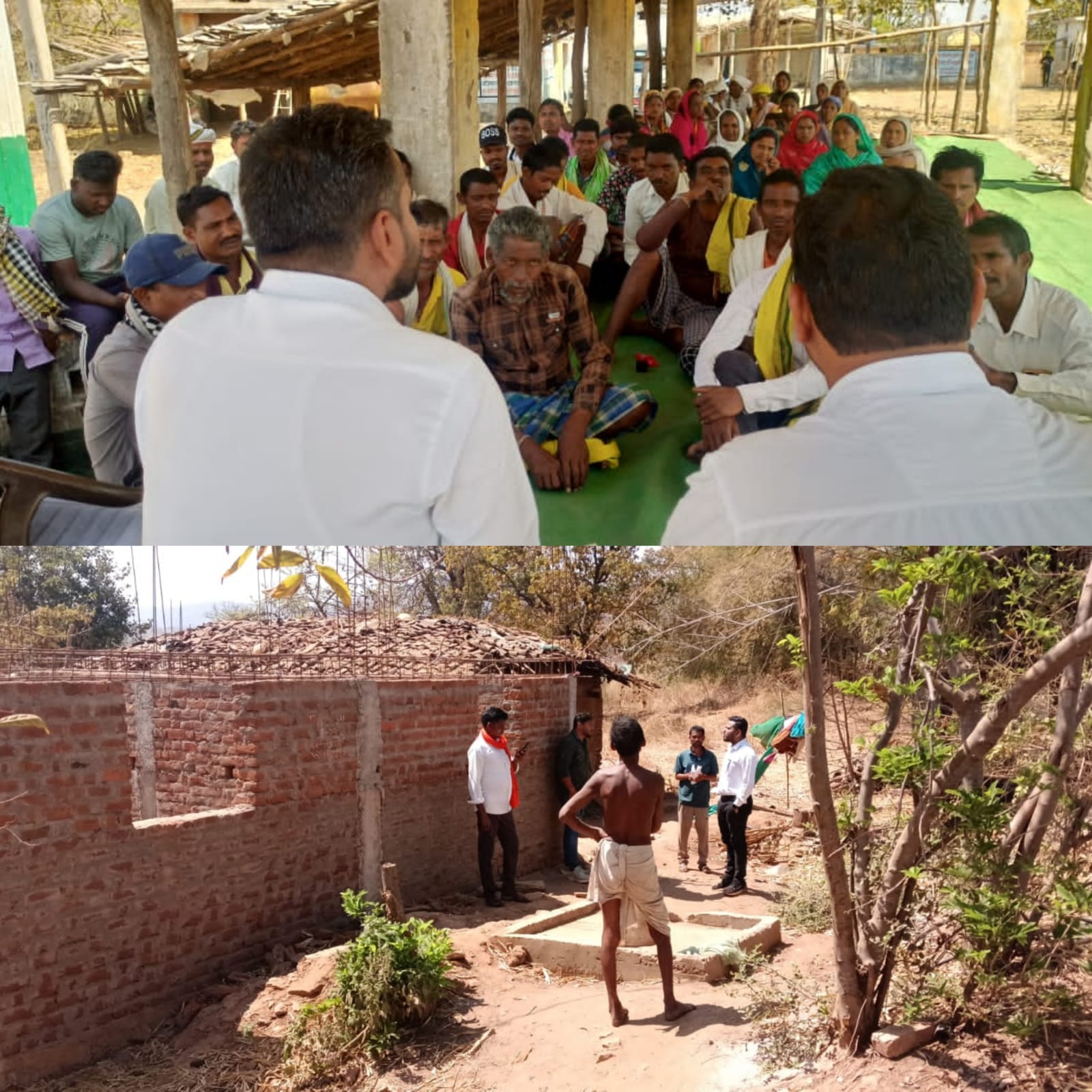 सीईओ अभिषेक अग्रवाल के निर्देश पर जनमन आवास में प्रगति लाने वनांचल में लग रहा चौपाल