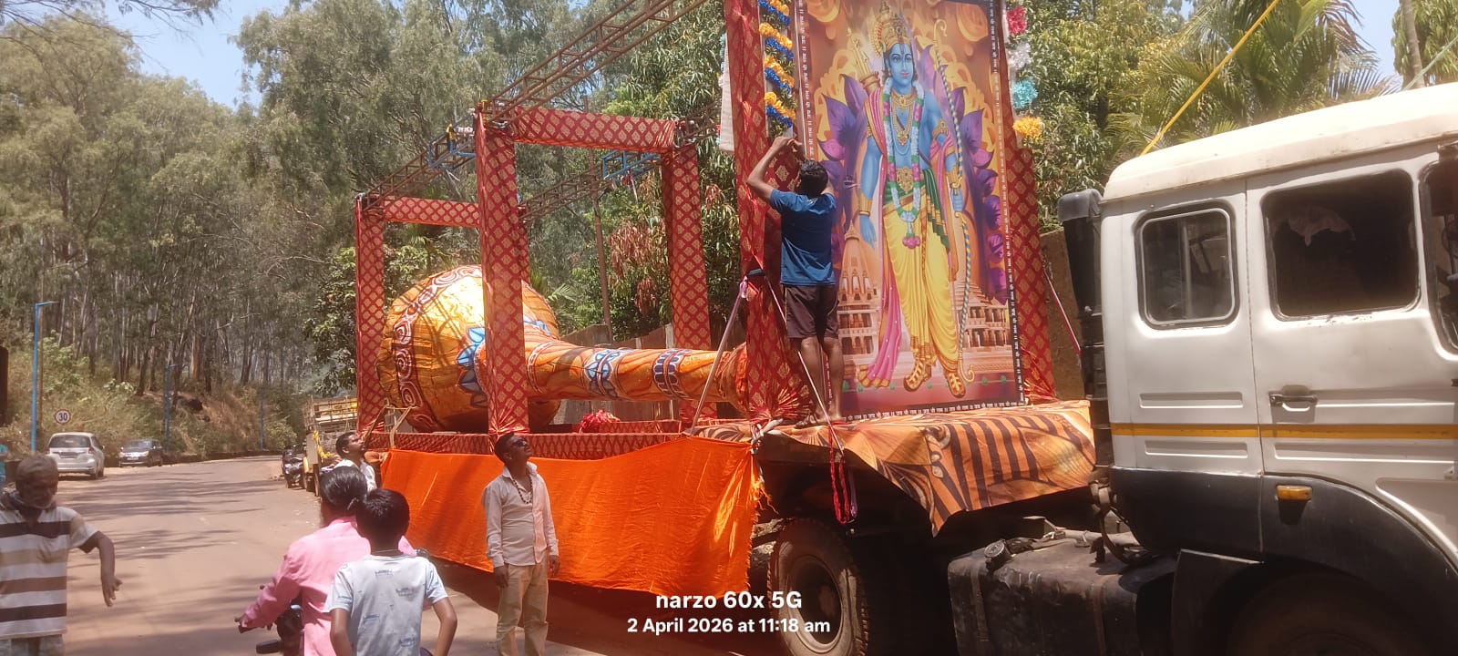 किरंदुल में आज गूंजेगा जय श्रीराम, 50 फीट गदा बनेगी आकर्षण का केंद्र
