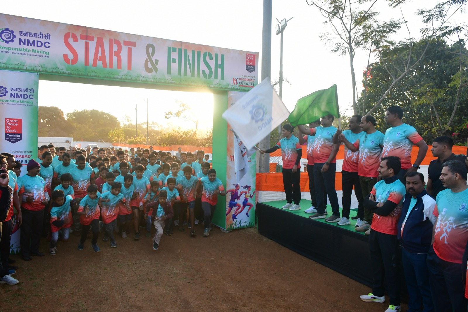 एनएमडीसी, बचेली ने गणतंत्र दिवस समारोह के अवसर पर आयोजित की रिपब्लिक डे रन 2026