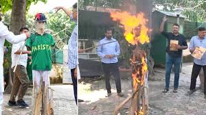 भारत और पाकिस्तान के बीच होने वाले क्रिकेट मैच को लेकर विवाद,विपक्ष का कड़ा विरोध