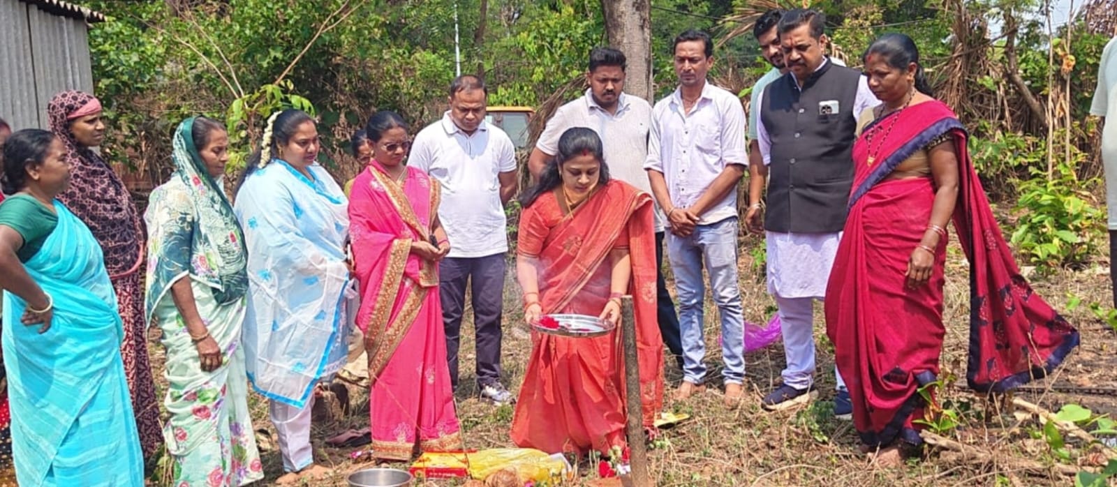 किरंदुल वार्ड क्रमांक 18 में पानी टंकी निर्माण हेतु भूमि पूजन, वर्षों पुरानी समस्या का होगा समाधान