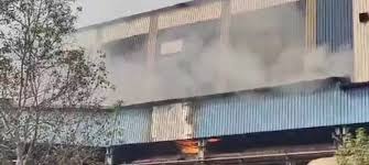 भिलाई स्टील प्लांट के STG यूनिट में आग,मची अफरा-तफरी