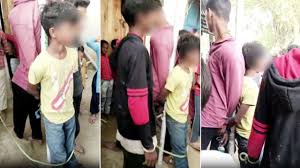 चाय-नाश्ता दुकान में चोरी, किशोर को खंभे से बांधकर बेरहमी से पीटा 
