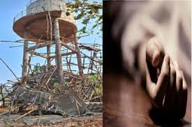 रायगढ़ में अचानक भरभरा कर गिरी पानी टंकी की दीवार,एक महिला की हुई मौत 