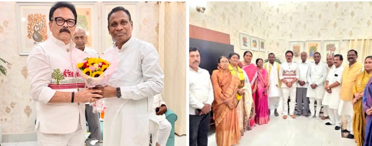 दिल्ली में सुखदेव भगत से मिले जनक राम ध्रुव, आदिवासी कांग्रेस को जमीनी स्तर पर मजबूत बनाने पर हुआ मंथन