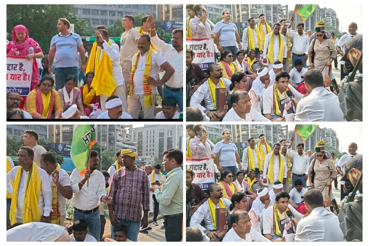 चुनाव आयोग के ज्ञानेश कुमार के इस्तीफे की मांग को लेकर दिल्ली में धरना, विधायक जनक ध्रुव सहित छत्तीसगढ़ के सैकड़ों कार्यकर्ता हुए शामिल